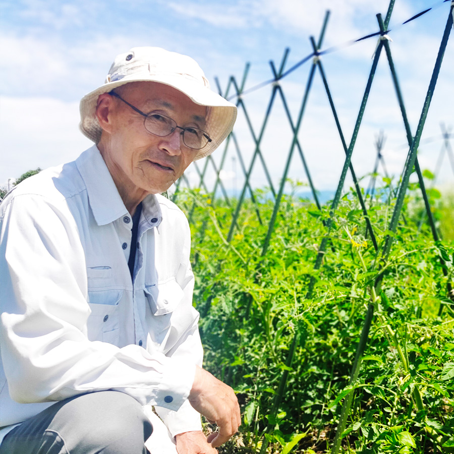 自然農法　中川原さんにご自身の草生栽培を基にした農園の技術を紹介