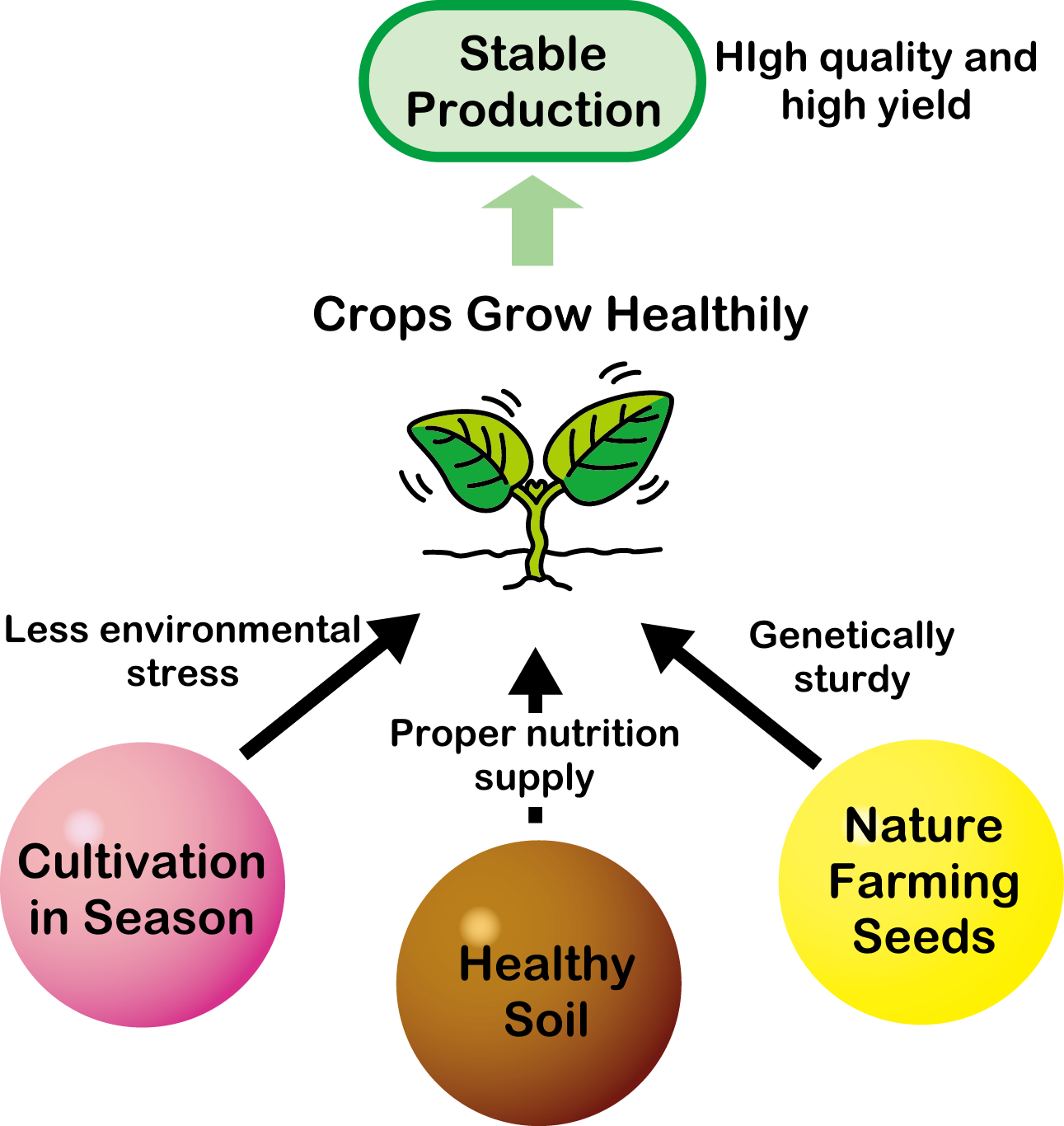 Keys to stable crop production